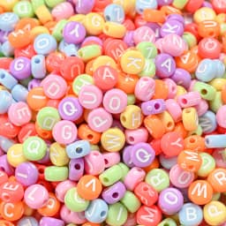 100pcs/lot Heart Acrylic Letter Beads Colorful Alphabet Loose Spacer Beads For Jewelry Making DIY Handmade Bracelet Necklace