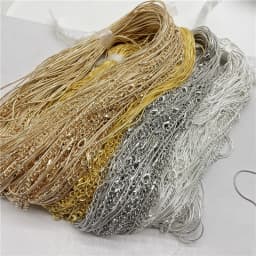 Wholesale Chain Rope Lobster Clasp Diy Jewelry Making Round Snake Necklace Accessories Free Shipping 60Pcs