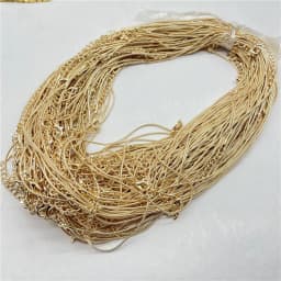 Wholesale Chain Rope Lobster Clasp Diy Jewelry Making Round Snake Necklace Accessories Free Shipping 60Pcs