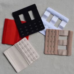 2 pcs Women Bra Extension Strap Extenders 3 Rows 5 Buckles Elastic Bra Extender Hook Clip Adjustable Belt Buckle Bra Accessories