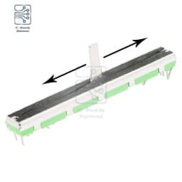 5PCS Straight Slide Liner Potentiometer Mixer Fader Variable Resistors B103 10K Ohm 75mm Dual Channel Fader for Dimming Tuning