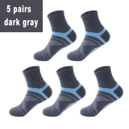 10PCS=5Pair High Quality New Autumn Men's Sports Socks Running Winter Casual Breathable Active Socks Stripe Sport Socks EUR38-48