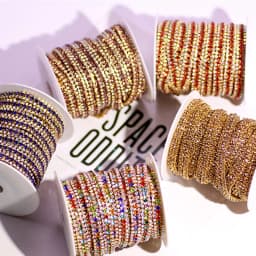 1/10 Yard 3 Rows Crystal AB Rhinestone Cup Chain Gold Silver Base With Claw Dress Decoration Trim Applique Sew On Garment Bags