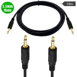 3.5mm 1/8" TS Monaural Mini Mono Audio Connector Male Cable 12V Trigger IR Infrared Sensor Receiver Extension Extender 3.5mm 6FT