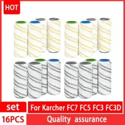 For Karcher FC7 FC5 FC3 Microfiber Rollers for Karcher 2.055-006.0 for Cleaning Hard Floors Smart Home Replacement Rollers