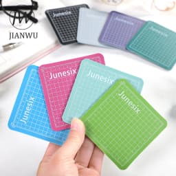 JIANWU 8*8cm Cute Mini Model Cutting Pad Creative DIY Multipurpose Engraving Edition Paper Cutting Rail Cutting Tool