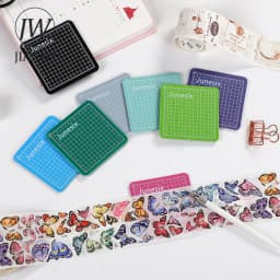 JIANWU 8*8cm Cute Mini Model Cutting Pad Creative DIY Multipurpose Engraving Edition Paper Cutting Rail Cutting Tool
