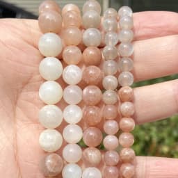 Natural Stone Beads Round Morganites Tourmalines Aquamarines Jades Quartzs Crystals Spacer For Jewelry Making DIY Bracelet