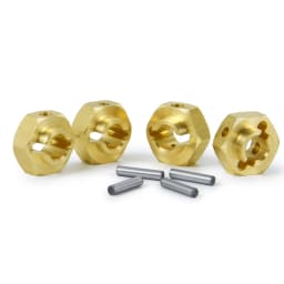 YEAHRUN 5/6/8/9/10/12mm Brass Wheel Hub Hex Extended Adapter for Axial SCX10 III AXI03007 AXI03004 Capra 1/10 RC Crawler Car