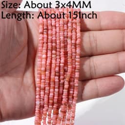 Natural Stone Shell Beads Charm Pink Loosely Spacer Beaded Dyed Mother of Pearl Shell Bead for DIY Bracelets Earrings Necklaces