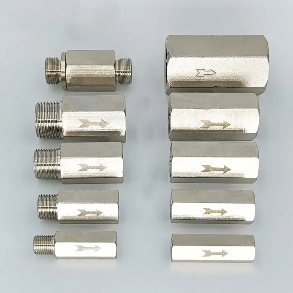 1/8" 1/4" 3/8" 1/2" 3/4" 1" BSP Female Male Brass One Way Non-Return Check Valve Water Gas Fuel Oil Home Garden