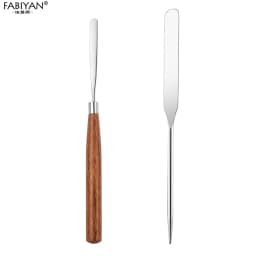 Spatula Stick Stainless Steel Nail Art Stirring Rod Cream Foundation Mixing Tool Makeup Accessories