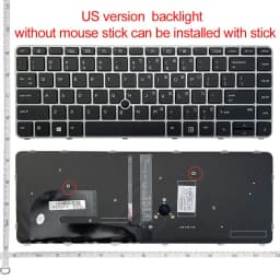 NEW Laptop Keyboard for HP for EliteBook 840 G3/840 G4/848 G3/848 G4/745 G3/745 G4/840r G4 HSTNN-I33C-4/ZBOOK 14u G4
