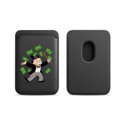 Upgrade Magnetic White PU Leather Wallet Case For MagSafe iPhone13 14 12 11 Luxury Dollar MonopolyS Card Bag Holder Cover Off