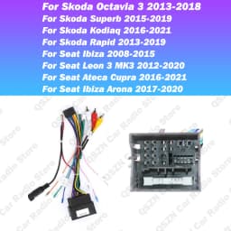 Canbus Box For Android Volkswagen Skoda Seat Golf 5/6/Polo/Passat/jetta/Tiguan/Touran DVD Car Player Raise VW-RZ-08 Wiring Cable