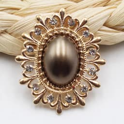 10 Pieces of 24 * 28MM Alloy Diamond Pearl Buttons Fashion Gorgeous Wedding Party Holiday Creative DIY Beautiful Decorative Acce