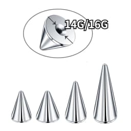 100Pcs/lot Steel Screw Spike Replacement Accessories for Eyebrow Tongue Belly Piercing Lip Nose Septum Ring Body Jewelry 16G 14G