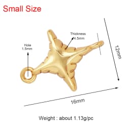 Trendy Star Moon Love Heart Flower Connector,18K Gold Plated CZ Charm Jewelry Findings Bracelet Necklace Accessories Supply M55