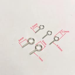Solid 925 Sterling Silver DIY Jewelry Findings Pendant Bail Eye Pin Beads Cap Accessories Making Components Supplies