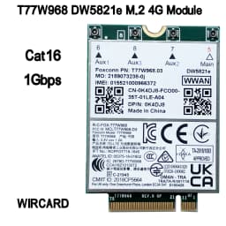 T77W968 DW5821e-eSIM X20 LTE Cat16 1Gbps FDD-LTE TDD-LTE 4G Module For Dell 5420 5424 7424 7400 7210 Laptop