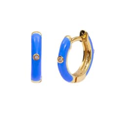 New Stainless Steel Multicolor Enamel Hoop Earrings Cute Crystal Zirconia Small Huggie Cartilage Helix Tragus Piercing Jewelry