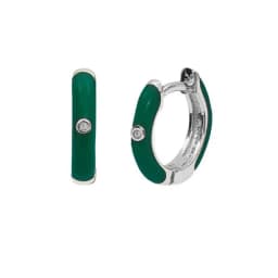 New Stainless Steel Multicolor Enamel Hoop Earrings Cute Crystal Zirconia Small Huggie Cartilage Helix Tragus Piercing Jewelry