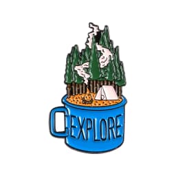 Go Camping Enamel Pin Touring Car Camper Outdoor Tent Brooch Collar Badge Mountain Climbing Adventure Jewelry Gift