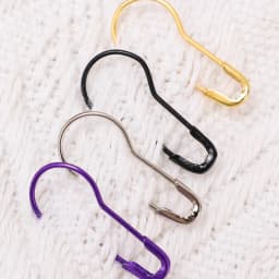 100Pcs Colors Safety Pins Gourd Pear Shaped Bulb Pins Metal Clips Knitting Stitch Marker Tag Hangtag Pin Fastener Craft DIY Tool