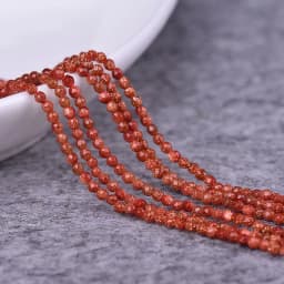 2mm/3mm/4mm Natural Stone Dark Green Black SandStone Sand Round Faceted Beads for Jewellery Making DIY Bead Wholesale