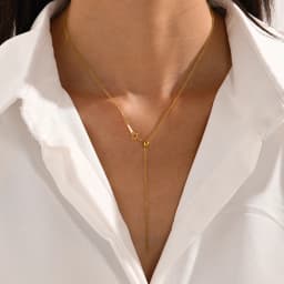 EMANCO Adjustable Length Pendant Necklace Stainless Steel Choker Necklace Women's Fashion DIY Jewelry Charm