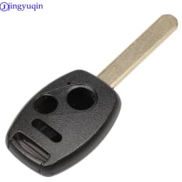 jingyuqin 2/3/4 Buttons Car Key Case Shell Remote Fob Cover For Honda Cr-V Civic Insight Ridgeline 2003 2008 2009