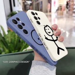 Line Man Phone Case For Samsung Galaxy S25 S24 S23 S22 S21 S20 Ultra Plus FE S10 Note 20 ultra 10 9 Plus Cover