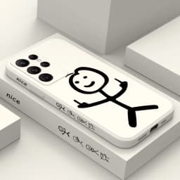 Line Man Phone Case For Samsung Galaxy S25 S24 S23 S22 S21 S20 Ultra Plus FE S10 Note 20 ultra 10 9 Plus Cover