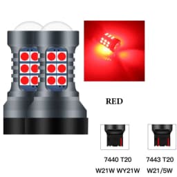 2pcs T20 LED 7440 7443 Led WY21W W21W Led Bulbs Car Signal Lamp T20 3030SMD Backup Reversing Light Super Bright