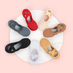 Women Ballet Shoes Girls Professional Ballet Slippers Split Sole Dance Shoes Adult Modern Dance Training Shoes Yoga Indoor Shoes