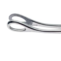 Sponge Forceps Straight/Curved Serrated Jaws Stainless Steel Dental Forceps Instrument