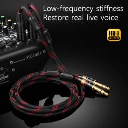 ATAUDIO HIFI Dual 6.5mm to 2 XLR Audio Cable for Adapter Amplifier Sound Box 6N OFC 6.5mm to XLR Speaker Cable