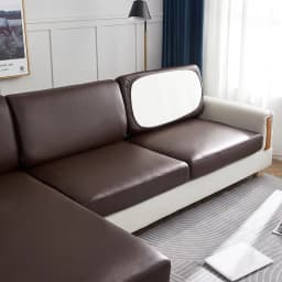 Stretch PU Leather Waterproof Sofa Cushion Cover Sofa Seat Slipcover Backrest Cover Easy Clean Sofa Protector for Pets Kids