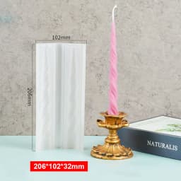 For Fun DIY Long Strip Church Candle Mould Irregular Shape Candle Silicone Mold Candlelight Dinner Handmade Candle Making Mold
