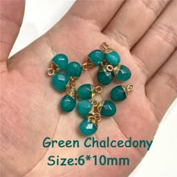 5PCS Natural Faceted Tiny Stone Pendants Charms Geometric Gems Pendant Fit Making Jewelry Necklaces Earrings DIY Accessory