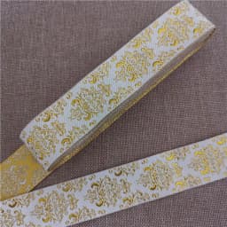 7 Meters 1 Inch 25mm Gold Color Silver Color Vintage Ethnic Embroidery Ribbon Boho Lace Trim DIY Clothes Bag Embroidered Fabric