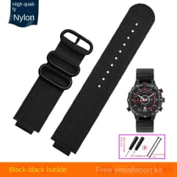 24*16mm Convex Metal ring nylon Watchband For TIMEX Tidal T2N721 T2N720 TW2T76500 TW2T76300 Sport breathable Canvas Watch Strap