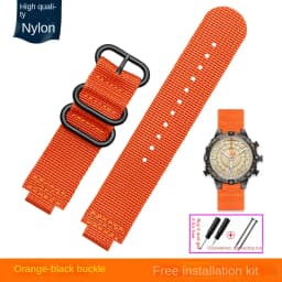 24*16mm Convex Metal ring nylon Watchband For TIMEX Tidal T2N721 T2N720 TW2T76500 TW2T76300 Sport breathable Canvas Watch Strap
