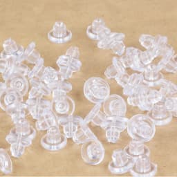 100-200Pcs Transparent Saucer Earring Stoppers Rubber Big Earring Back Ear Plug Blocked For DIY Jewelry Making Accessories
