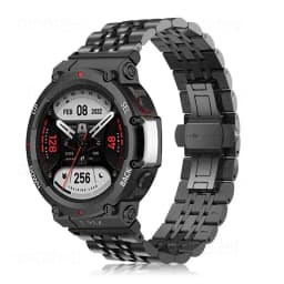 For Amazfit T REX 2 Stainless Steel Watchband For Amazfit T Rex Pro/T-Rex Metal Bracelet Amazfit T-Rex 2 Strap Amazfit Tex Bands