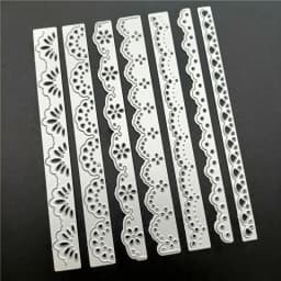 7pcs/Set Lace Cutting Die Scrapbooking Die for DIY Album Paper Card Decorative Edge Frame Die Cut