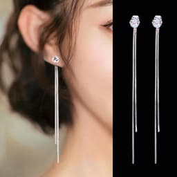 2023 Luxury Women's Earrings Rhinestone Fringe Hanging Zircon Earrings New Shiny Wedding Statement Party Jewelry Gifts