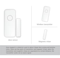 433MHz Door Detector Wireless Home for Alarm System Alerts Window Sensor