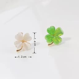 Exquisite Rhinestones Opal Four Leaf Clover Brooch Fashion Jewelry Accessories Trendy Fish Cat Wings Bow Lapel Pin Friends Gifts