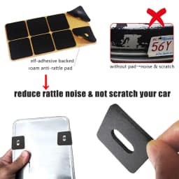 M6*20MM Anti Theft Black License Plate Screws Nut Mounting Kit W/ Wrenches for Combination Bracket of License Plate Frame Cover